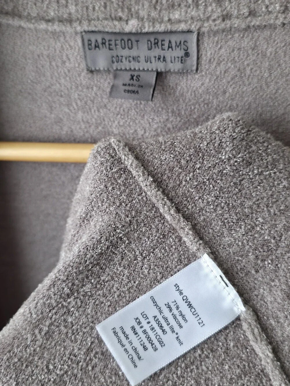Barefoot Dreams CozyChic Lite® Long Cardigan, XS, Neutral, Open Cardigan, Soft